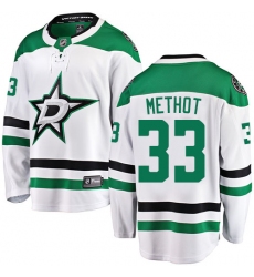 Youth Dallas Stars #33 Marc Methot Authentic White Away Fanatics Branded Breakaway NHL Jersey