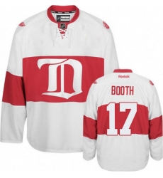 Youth Reebok Detroit Red Wings #17 David Booth Premier White Third NHL Jersey