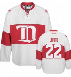 Men's Reebok Detroit Red Wings #22 Matthew Lorito Premier White Third NHL Jersey