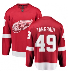 Men's Detroit Red Wings #49 Eric Tangradi Fanatics Branded Red Home Breakaway NHL Jersey