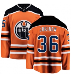 Youth Edmonton Oilers #36 Jussi Jokinen Fanatics Branded Orange Home Breakaway NHL Jersey