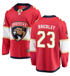 Men's Florida Panthers #23 Connor Brickley Fanatics Branded Red Home Breakaway NHL Jersey