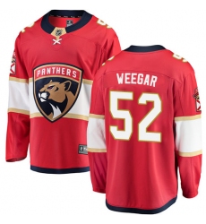 Youth Florida Panthers #52 MacKenzie Weegar Fanatics Branded Red Home Breakaway NHL Jersey