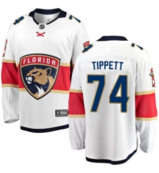 Youth Florida Panthers #74 Owen Tippett Fanatics Branded White Away Breakaway NHL Jersey