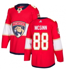 Men's Adidas Florida Panthers #88 Jamie McGinn Authentic Red Home NHL Jersey