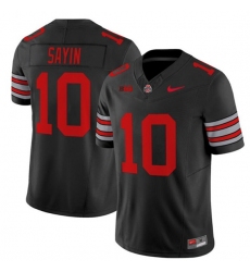 Men's Ohio State Buckeyes #10 Julian Sayin Black F.U.S.E. Stitched Football Jersey