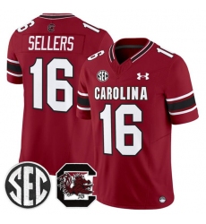 Men's South Carolina Fighting Gamecocks #16 LaNorris Sellers Garnet 2025 F.U.S.E. Stitched Jersey