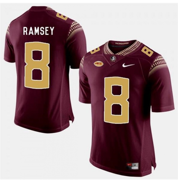 Florida State Seminoles #8 Jalen Ramsey Garnet Stitched Football Jersey