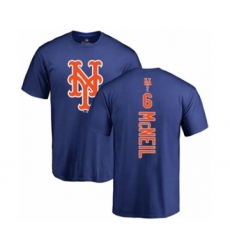 Baseball New York Mets #6 Jeff McNeil Royal Blue Backer T-Shirt