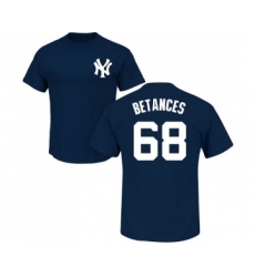 MLB Nike New York Yankees #68 Dellin Betances Navy Blue Name & Number T-Shirt