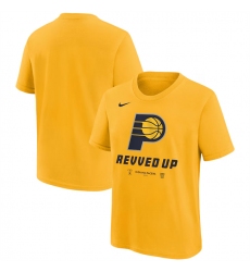 Men's Indiana Pacers Gold 2024 Playoffs Mantra T-Shirt