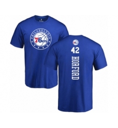 Basketball Philadelphia 76ers #42 Al Horford Royal Blue Backer T-Shirt