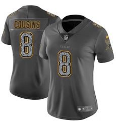 Women's Nike Minnesota Vikings #8 Kirk Cousins Gray Static Vapor Untouchable Limited NFL Jersey Women's Nike Minnesota Vikings #8 Kirk Cousins Gray Static Vapor Untouchable Limited NFL Jersey