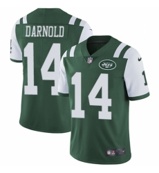 Men's Nike New York Jets #14 Sam Darnold Green Team Color Vapor Untouchable Limited Player NFL Jersey