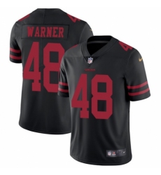 Men's Nike San Francisco 49ers #48 Fred Warner Black Vapor Untouchable Limited Player NFL Jersey