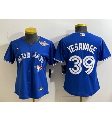 Women's Toronto Blue Jays #39 Trey Yesavage Royal 2025 World Series Cool Base Stitched Baseball Jersey(Run Small)