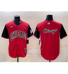 Men's Chicago White Sox Team Big Logo Red Black 2025 City Connect Limited Stitched Baseball Jersey