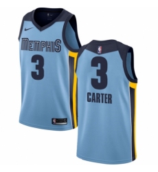 Women's Nike Memphis Grizzlies #3 Jevon Carter Authentic Light Blue NBA Jersey Statement Edition