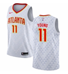 Women's Nike Atlanta Hawks #11 Trae Young Authentic White NBA Jersey - Association Edition