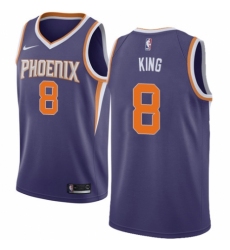 Youth Nike Phoenix Suns #8 George King Swingman Purple NBA Jersey - Icon Edition
