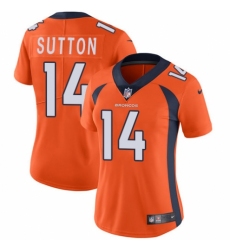 Women's Nike Denver Broncos #14 Courtland Sutton Orange Team Color Vapor Untouchable Elite Player NFL Jersey