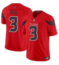 Men's Houston Texans #3 Tank Dell Red 2024 Alternate F.U.S.E Vapor Football Stitched Jersey