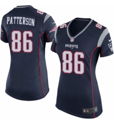 Women's Nike New England Patriots #86 Cordarrelle Patterson Game Navy Blue Team Color NFL Jersey