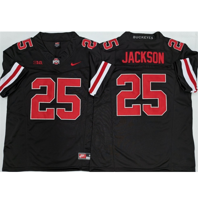 Men's Ohio State Buckeyes #25 Lamar Bo Jackson Black 2025 F.U.S.E. Limited Stitched Jersey