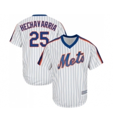 Men's New York Mets #25 Adeiny Hechavarria Replica White Alternate Cool Base Baseball Jersey