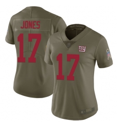 Women's Nike New York Giants #17 Daniel Jones Olive Stitched NFL Limited 2017 Salute to Service Jersey Women's Nike New York Giants #17 Daniel Jones Olive Stitched NFL Limited 2017 Salute to Service Jersey
