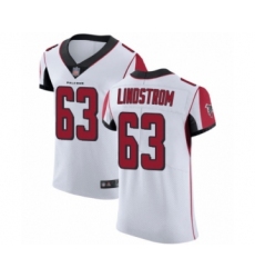 Men's Atlanta Falcons #63 Chris Lindstrom White Vapor Untouchable Elite Player Football Jersey
