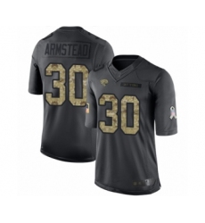 Men's Jacksonville Jaguars #30 Ryquell Armstead Limited Black 2016 Salute to Service Football Jersey