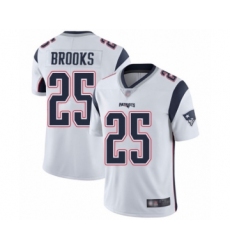 Youth New England Patriots #25 Terrence Brooks White Vapor Untouchable Limited Player Football Jersey