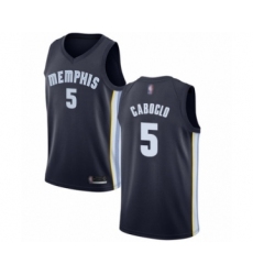 Women's Memphis Grizzlies #5 Bruno Caboclo Authentic Navy Blue Basketball Jersey - Icon Edition