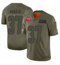 Youth New England Patriots #37 Damien Harris Limited Camo 2019 Salute to Service Football Jersey
