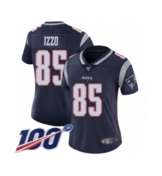 Women's New England Patriots #85 Ryan Izzo Navy Blue Team Color Vapor Untouchable Limited Player 100th Season Football Jersey