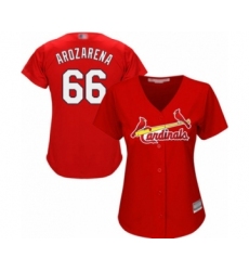 Women's St. Louis Cardinals #66 Randy Arozarena Authentic Red Alternate Cool Base Baseball Player Jersey
