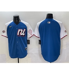 Men's National League Pittsburgh Pirates Blank Blue Alternate 2025 All-Star Edition Limited Stitched Baseball Jersey