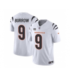 Men's Nike Cincinnati Bengals #9 Joe Burrow White 2023 F.U.S.E. 4-Star C Vapor Untouchable Limited Football Stitched Jersey Men's Nike Cincinnati Bengals #9 Joe Burrow White 2023 F.U.S.E. 4-Star C Vapor Untouchable Limited Football Stitched Jersey