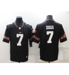 Men's Dallas Cowboys #7 Trevon Diggs Black Mexico Limited Player Jersey