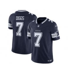 Men's Nike Dallas Cowboys #7 Trevon Diggs Navy 2023 F.U.S.E. Limited Stitched Football Jersey