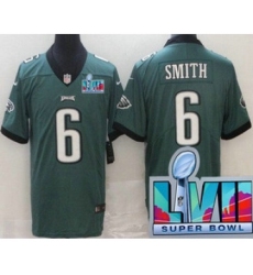 Women's Philadelphia Eagles #6 DeVonta Smith Limited Green Super Bowl LVII Vapor Jersey