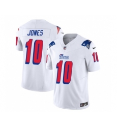 Men's Nike New England Patriots #10 Mac Jones White 2023 F.U.S.E. Vapor Limited Football Stitched Jersey Men's Nike New England Patriots #10 Mac Jones White 2023 F.U.S.E. Vapor Limited Football Stitched Jersey