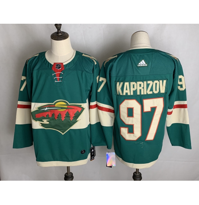 Men's Minnesota Wild #97 Kirill Kaprizov Fanatics Branded Green Home Breakaway Replica Jersey