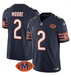 Men's Chicago Bears #2 D.J. Moore Navy 2025 F.U.S.E. With VMH Vapor Untouchable Limited Football Stitched Jersey Men's Chicago Bears #2 D.J. Moore Navy 2025 F.U.S.E. With VMH Vapor Untouchable Limited Football Stitched Jersey