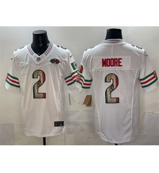 Men's Chicago Bears #2 D.J. Moore White Mexico F.U.S.E. With VMH Stitched Football Jersey Men's Chicago Bears #2 D.J. Moore White Mexico F.U.S.E. With VMH Stitched Football Jersey
