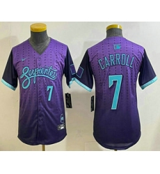 Youth Arizona Diamondbacks #7 Corbin Carroll Purple 2025 City Connect Limited Jersey