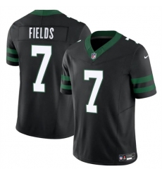 Men's New York Jets #7 Justin Fields Black 2025 F.U.S.E. Vapor Untouchable Limited Football Stitched Jersey