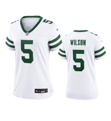 Women's New York Jets #5 Garrett Wilson White 2024 Football Stitched Jersey(Run Small) Women's New York Jets #5 Garrett Wilson White 2024 Football Stitched Jersey(Run Small)