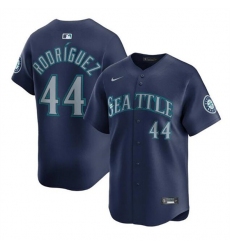Men's Seattle Mariners #44 Julio Rodríguez Navy Limited Stitched Baseball Jersey